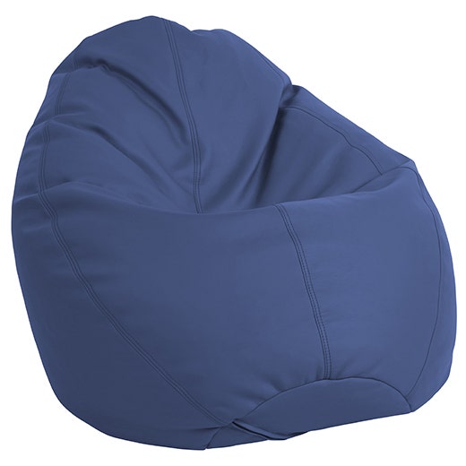 SoftZone Dew Drop Bean Bag Chair Navy Blue