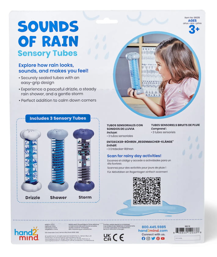 Sounds of Rain Sensory Tubes