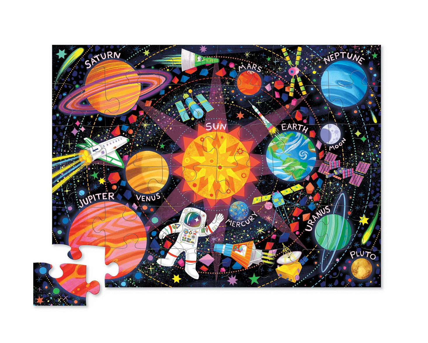 Space Explorer 36pc Floor Puzzle by Crocodile Creek