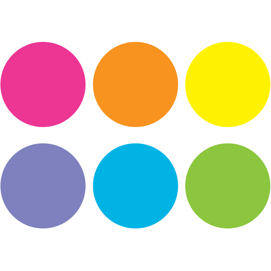 Spot On Carpet Markers Bright Circles 4in