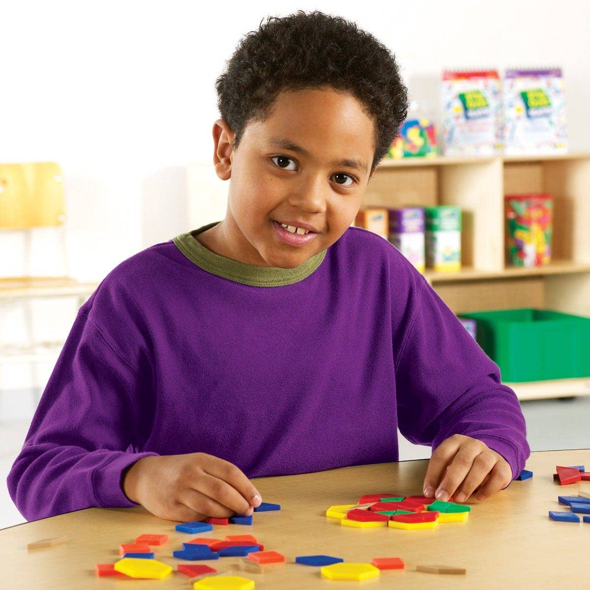 Plastic Pattern Blocks 250 pcs