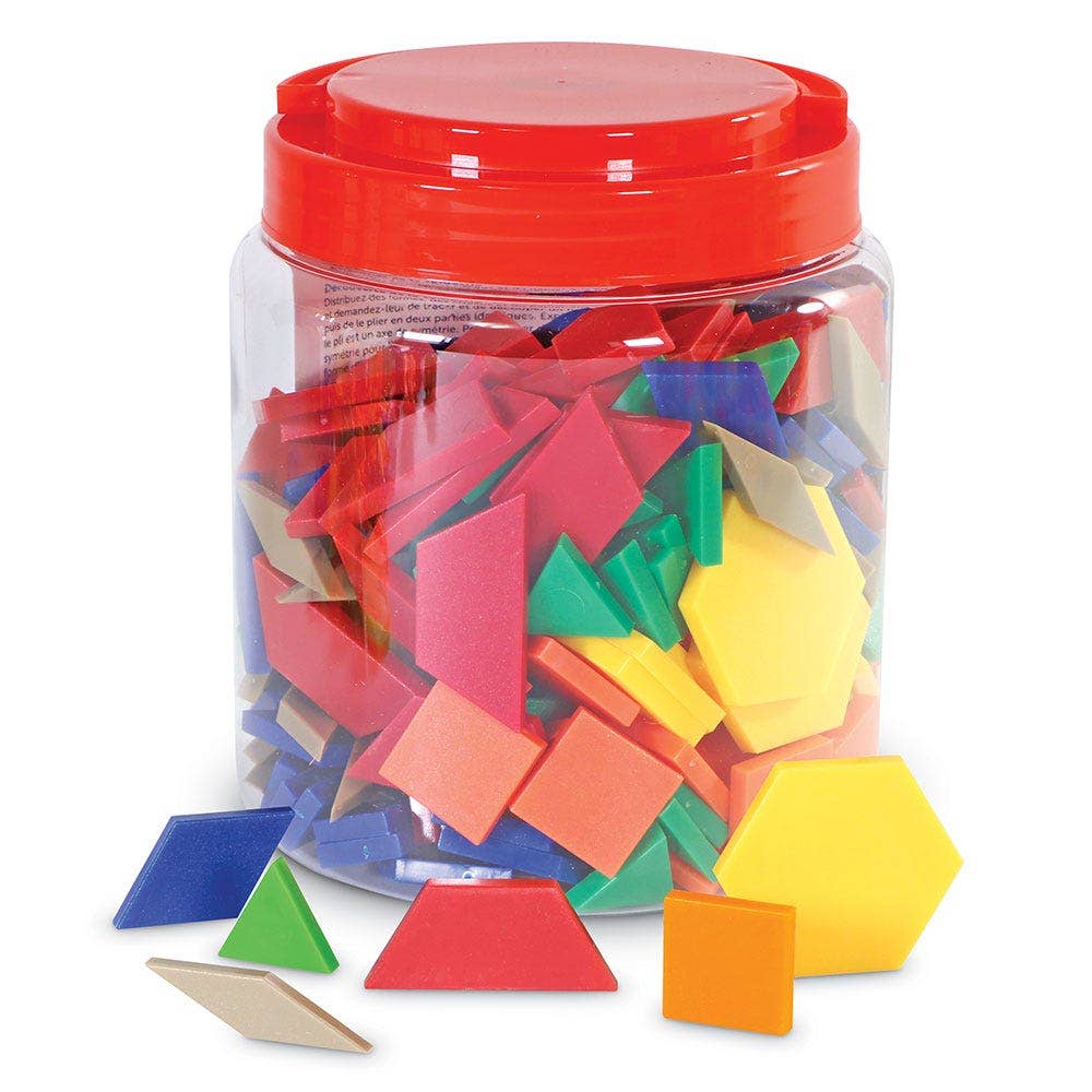 Plastic Pattern Blocks 250 pcs