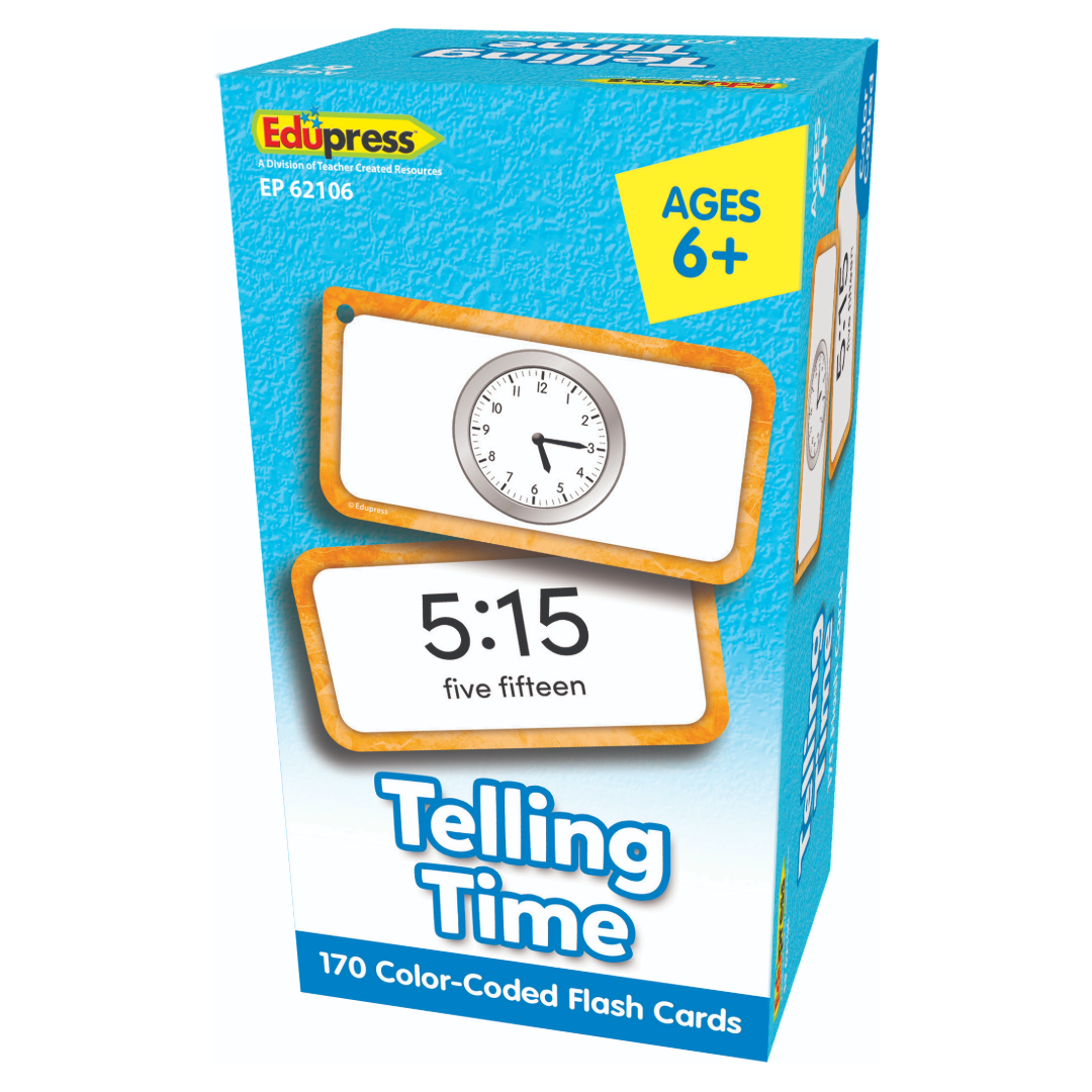 Telling Time Flash Cards Deluxe Set