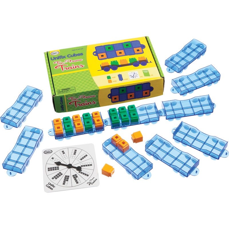 Unifix Ten Frames Train Set