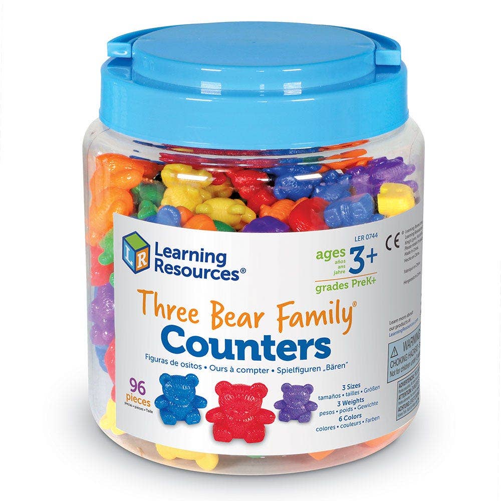 Three Bear Family Counters 96 pcs