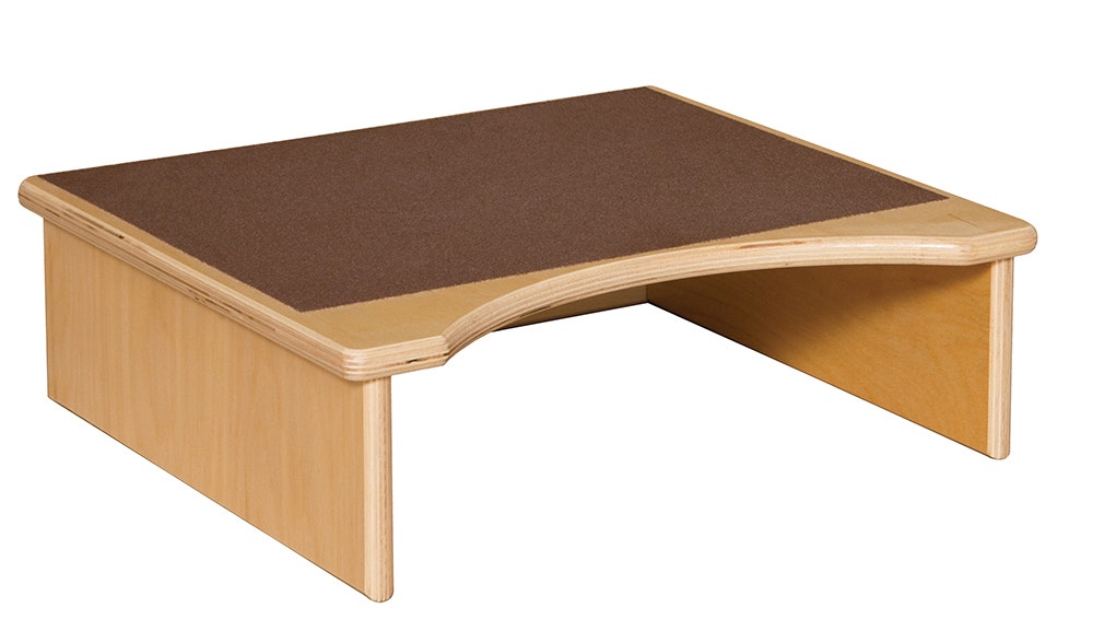 Toilet Step with Brown Treads