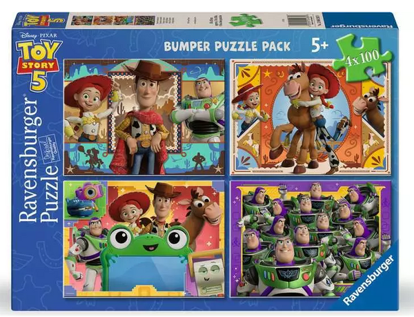 Toy Story 5 4x100 Pc Puzzle