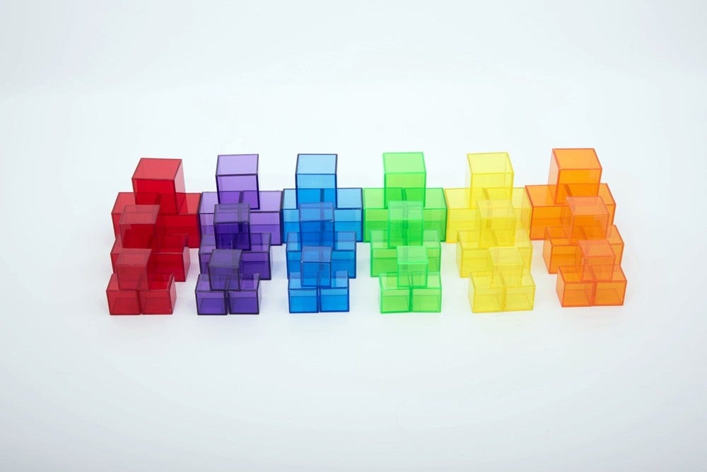 Translucent Colour Cube Set