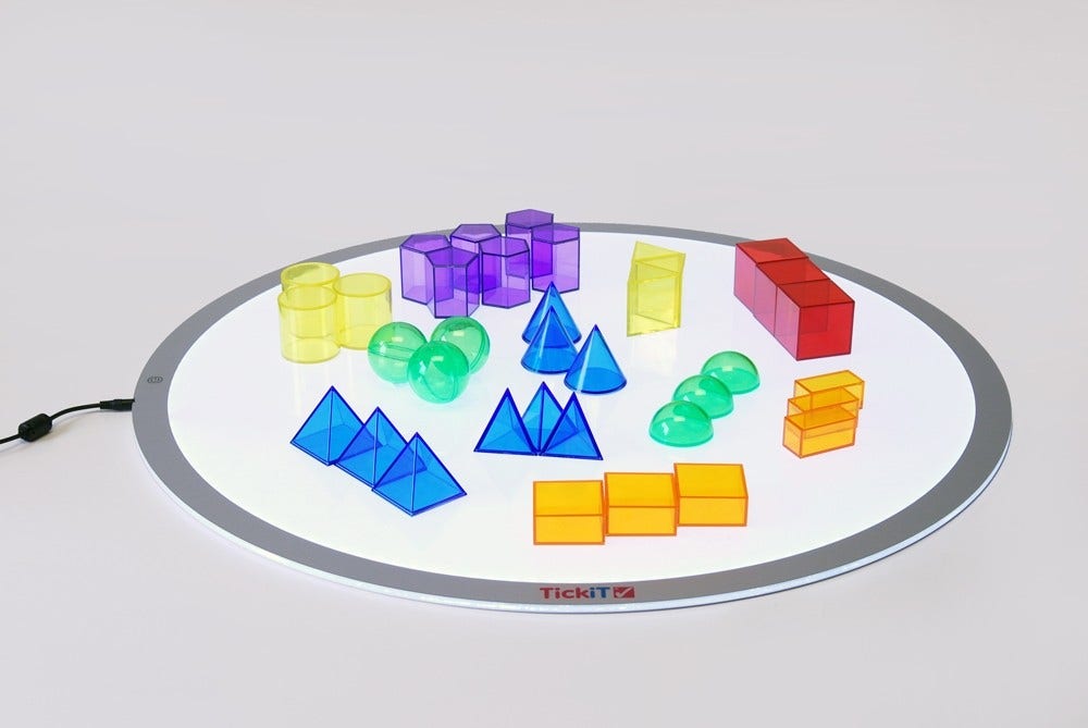 Translucent Colour Geometric Shapes 36 pcs