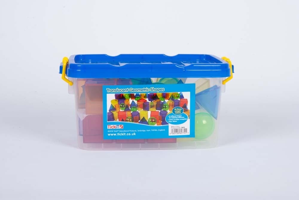Translucent Colour Geometric Shapes 36 pcs