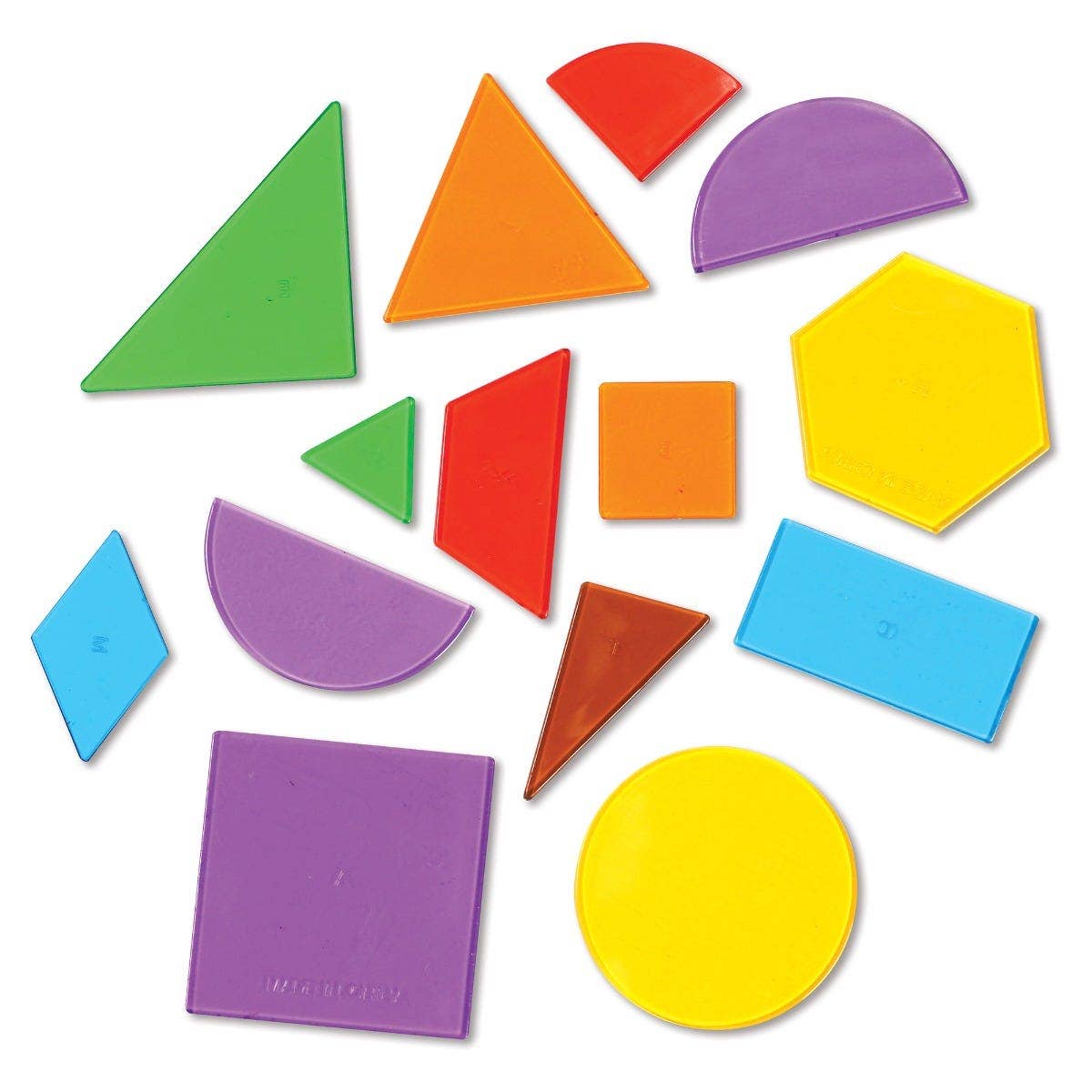 Translucent Geometric Shapes 408 pcs