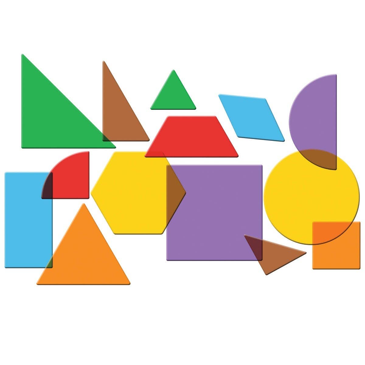 Translucent Geometric Shapes 408 pcs
