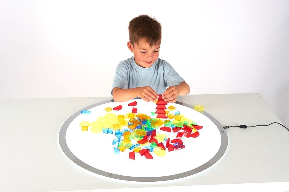 Translucent Colour Hollow Pattern Blocks
