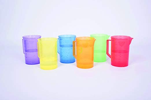Translucent Colour Jug Set of 6