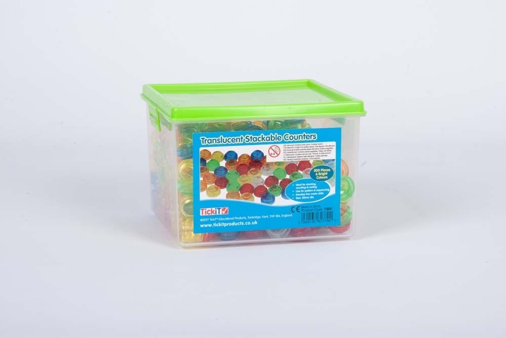 Translucent Colour Stackable Counters