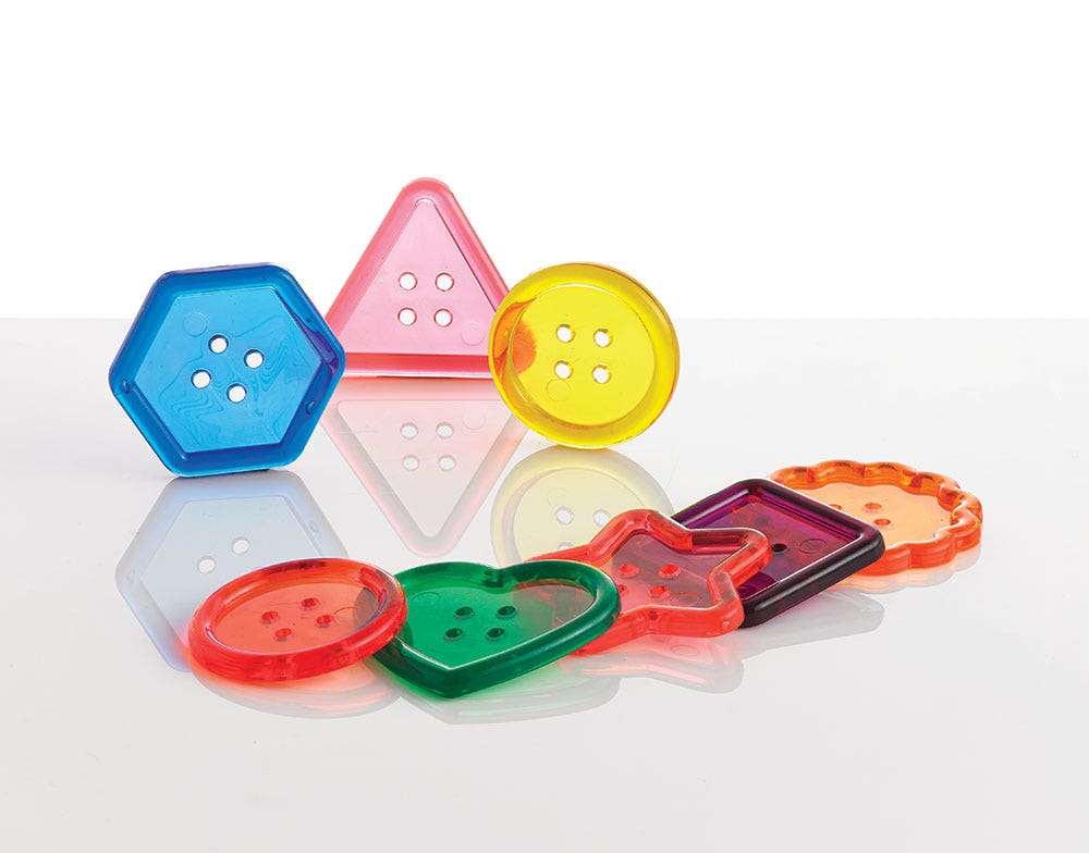 Transparent Large Buttons Mini Jar