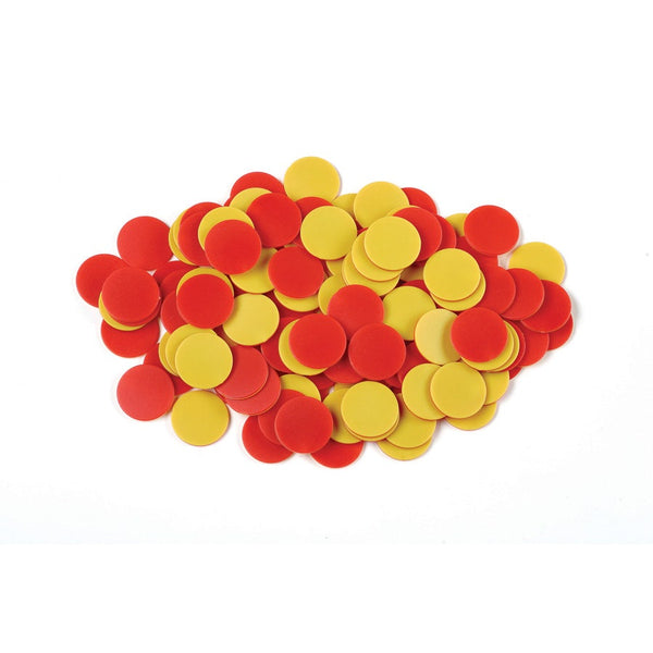 Two Colored Counters Red Yellow 200