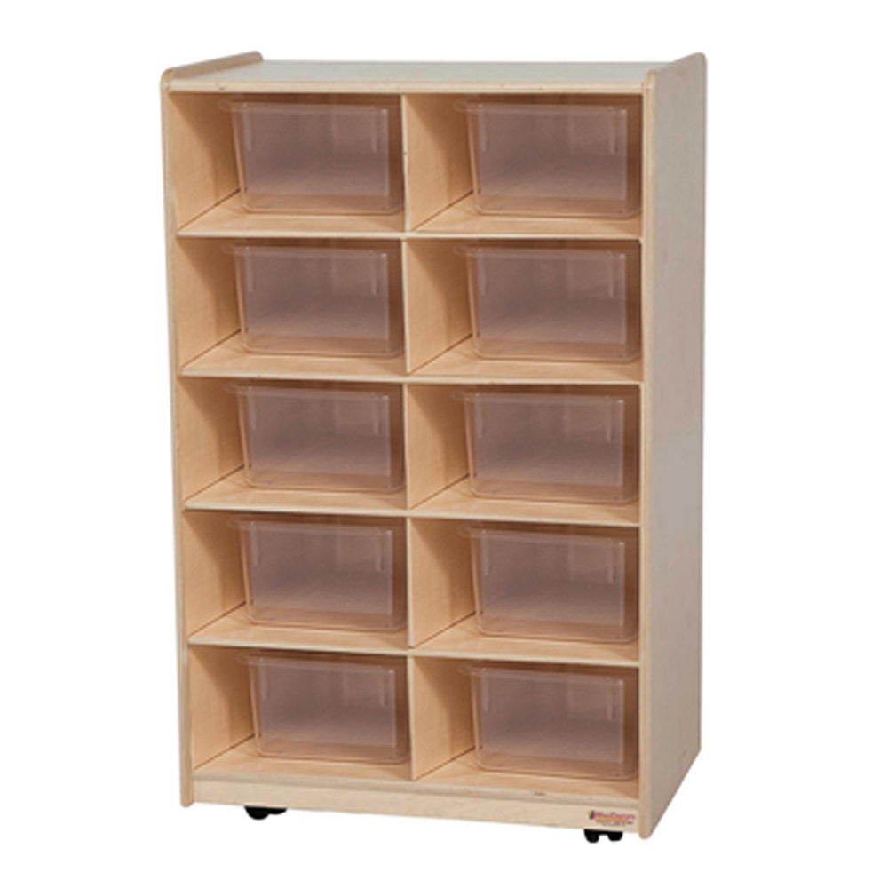 Vertical Storage with 10 Translucent Trays