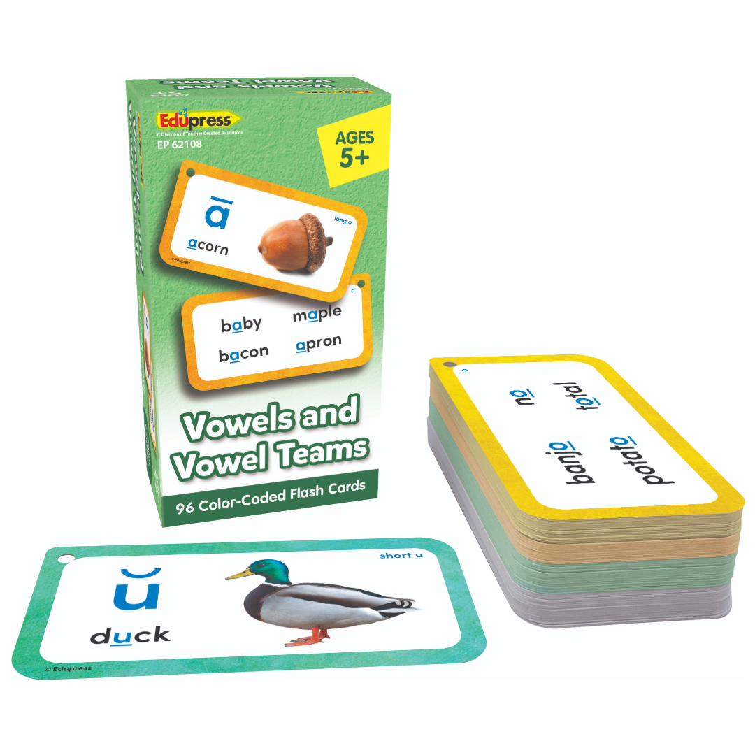 Vowels and Vowel Teams Flash Cards Deluxe Set