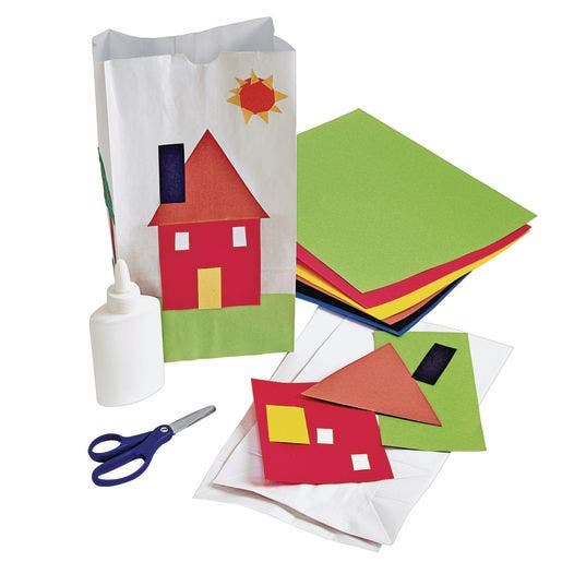 White Craft Bags Set Of 100