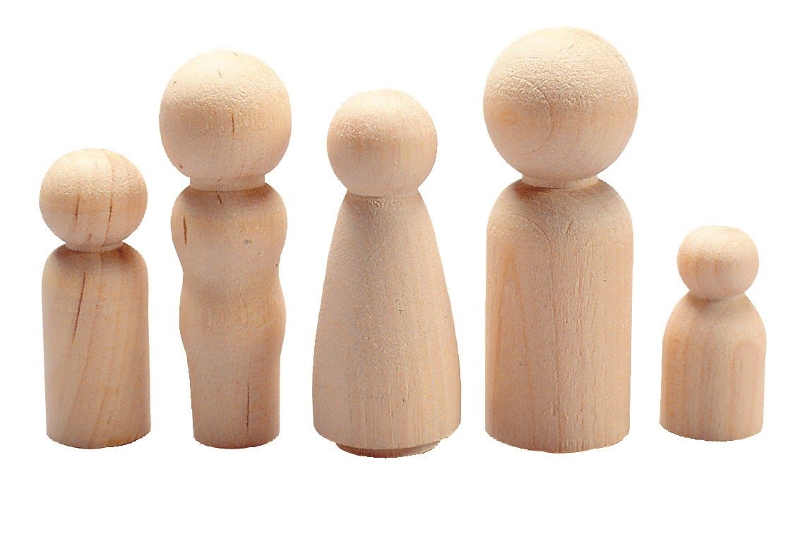 Wood People 10 Assorted People