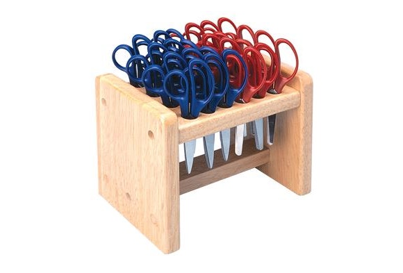 Wood Scissor Rack