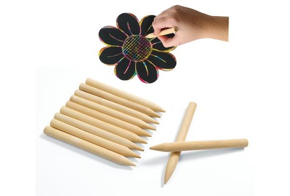 Wooden Art Sticks 48 pc
