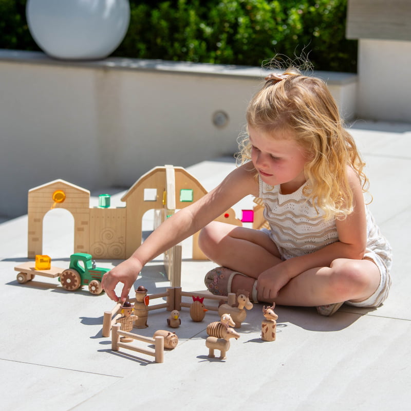 Wooden Farm Set
