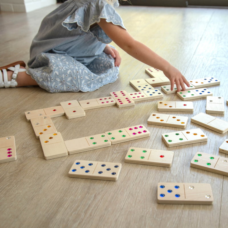 Wooden Gem Dominoes