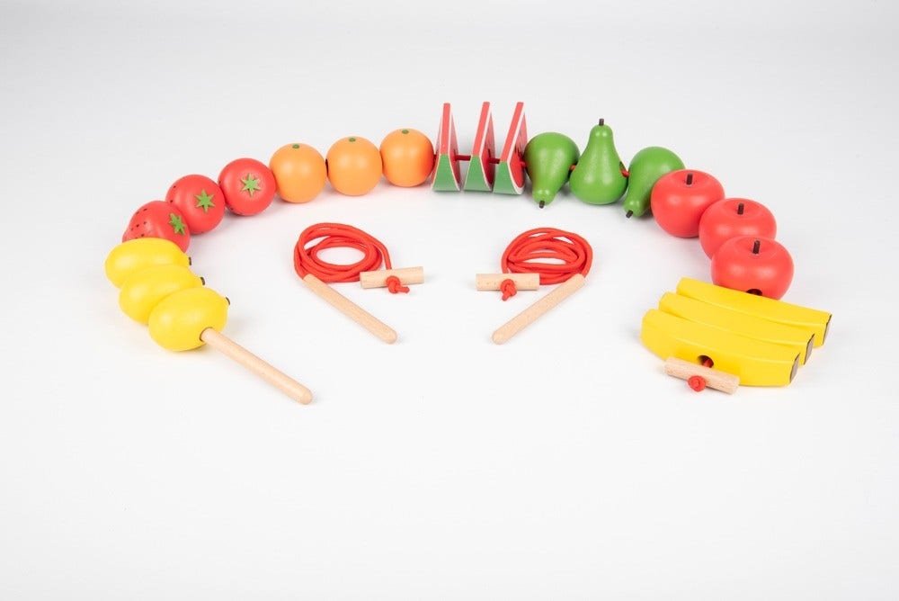Wooden Lacing Fruits