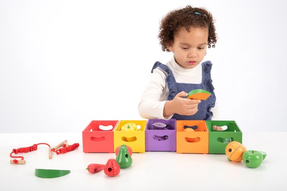 Wooden Sorting Fruit & Vegetable Crates