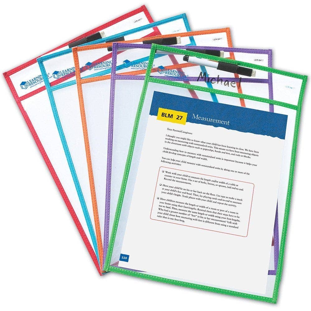 Write & Wipe Pockets