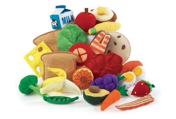 Yummy Plush Play Food 25 Pieces