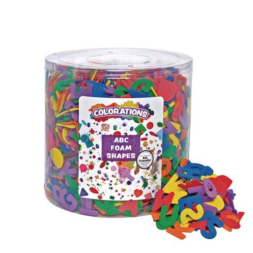 ABC Foam Shapes In a Bucket 1/2 Lb – Scholar's Choice