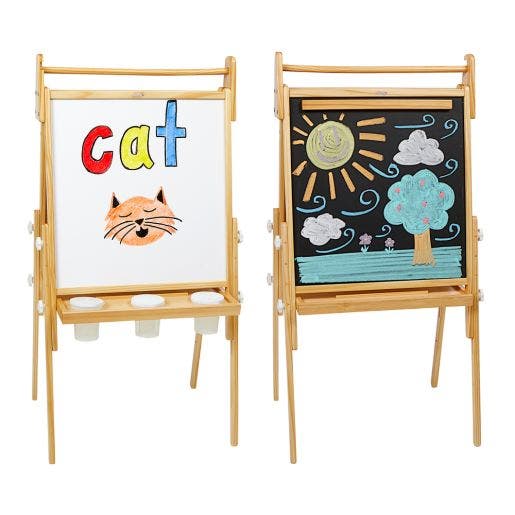 Adjustable All-In-One Wood Easel