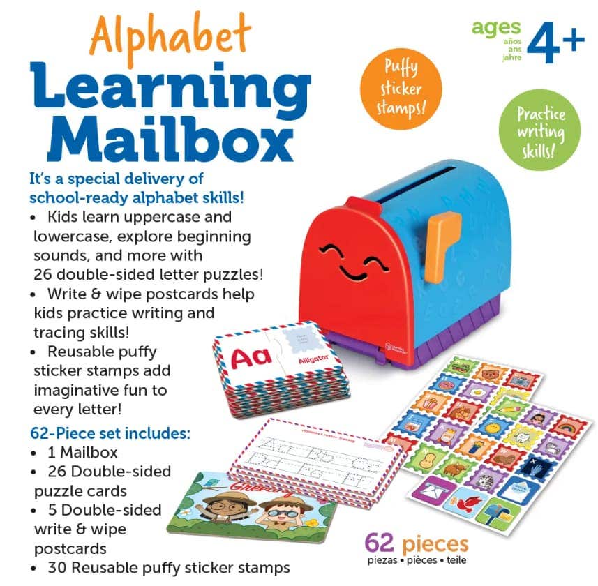 Alphabet Learning Mailbox
