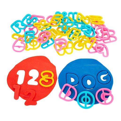 Alphabet & Number Dough Cutter Set 36 PC