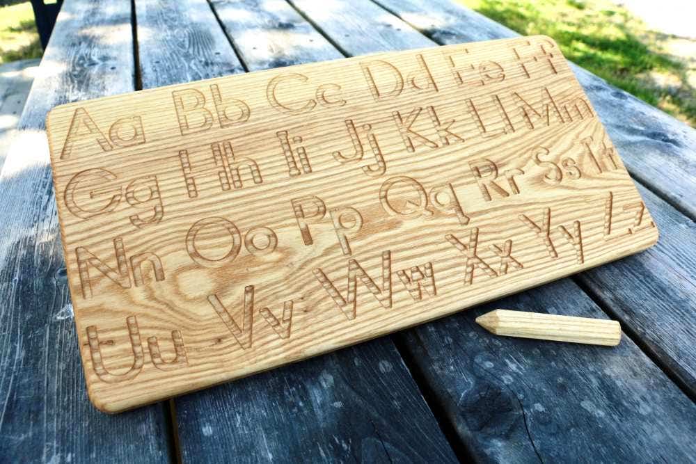 Alphabet Tracing Board with Stylus by Naturally Inspired Play