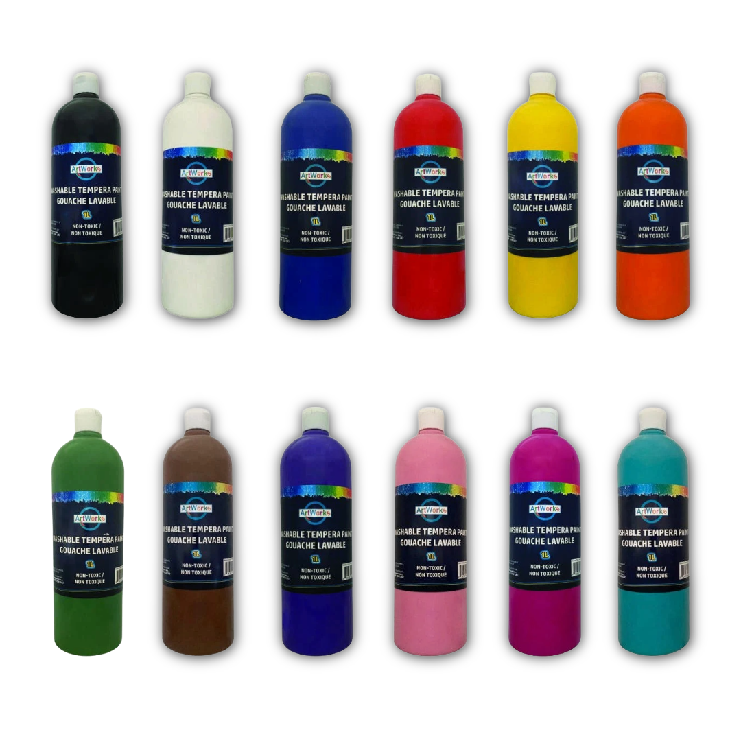 ArtWorks Washable Tempera Paint 1L Collection