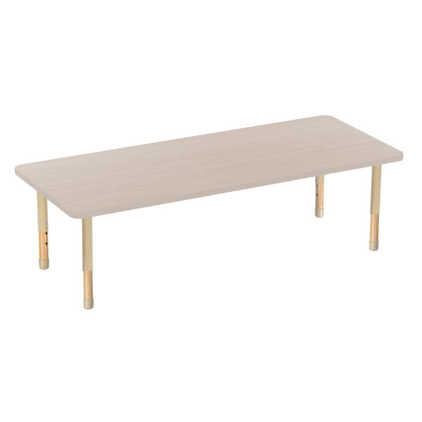 Rectangle Asian Sand Activity Table with Chunky Wood & Steel Table Legs