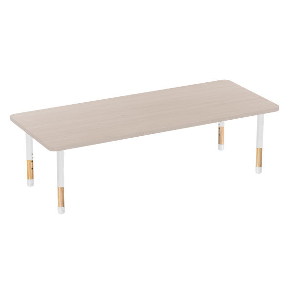 Rectangle Asian Sand Activity Table with Chunky Wood & Steel Table Legs