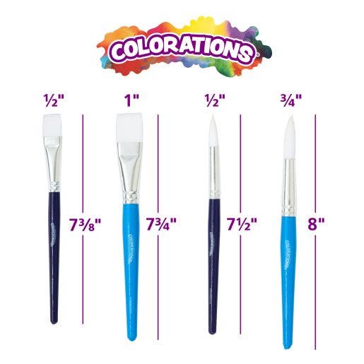 Assorted Paintbrush Classpack Set of 40