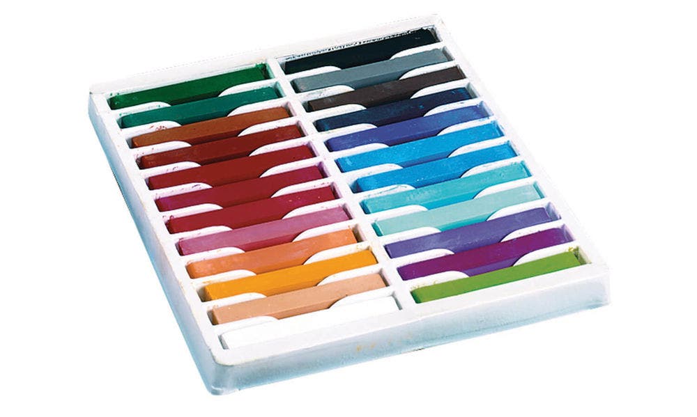 Assorted Square Artist Pastels 24 pcs