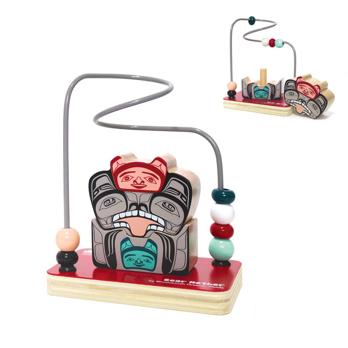 Bear Mother Stacking Animal and Bead Maze