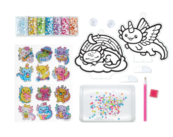 Big Gem Diamond Painting Axolotl by Creativity for Kids