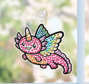 Big Gem Diamond Painting Axolotl by Creativity for Kids