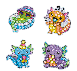 Big Gem Diamond Painting Axolotl by Creativity for Kids