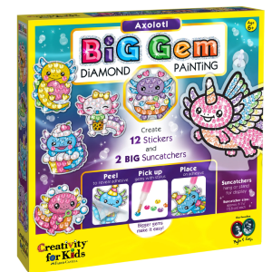 Big Gem Diamond Painting Axolotl by Creativity for Kids