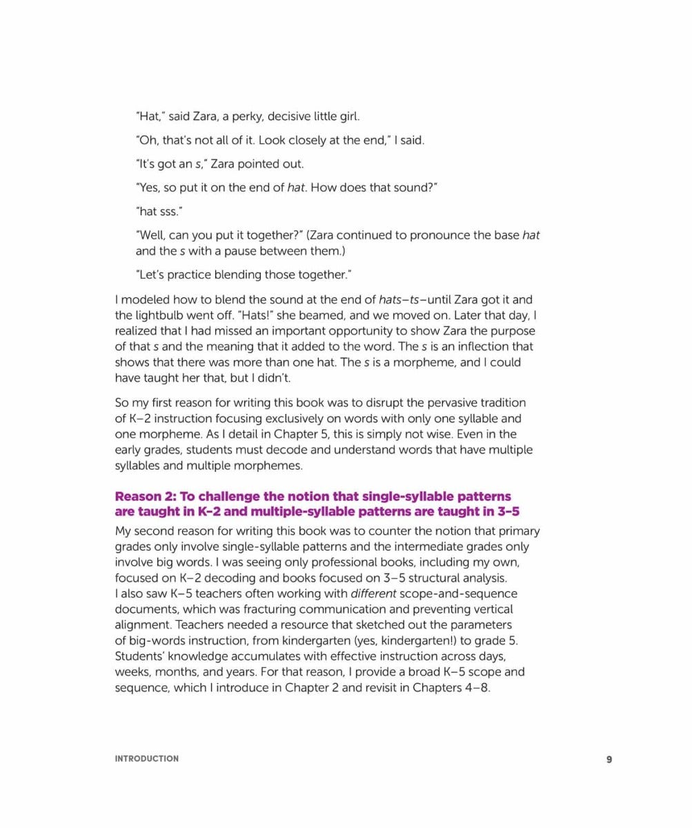 Big Words for Young Readers Teaching Kids in Grades K to 5 to Decode and Understand Words