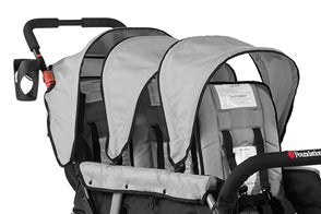 Black Compass Trio Triple Tandem Stroller